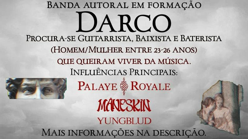 Darco | Banda autoral em formação - SP • Leia tudo é rapidão!