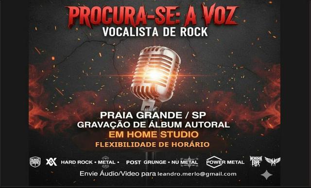 PROJETO AUTORAL DE ROCK BUSCA VOCALISTA (BAIXADA SANTISTA)
