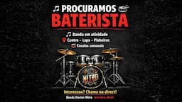 Queremos um baterista COMPROMETIDO!