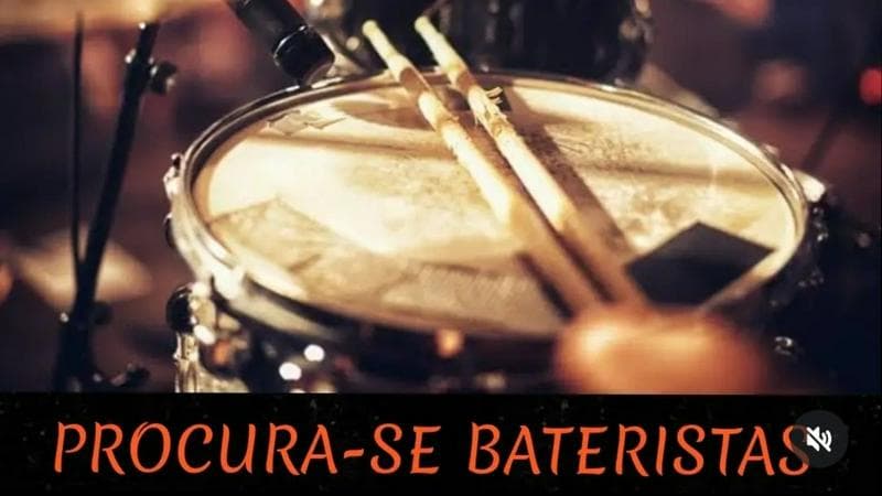 Estou a procura de um baterista pra banda do meu amigo