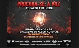 PROJETO AUTORAL DE ROCK BUSCA VOCALISTA (BAIXADA SANTISTA)