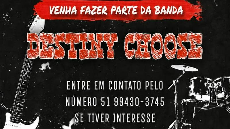 Procura-se Baixista e Baterista para Banda