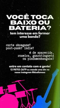 Procuro musicos, sou do vale do paraiba