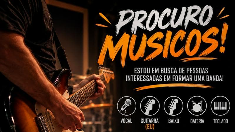 Guitarrista procura músicos para formar banda de Rock (Campinas/SP)
